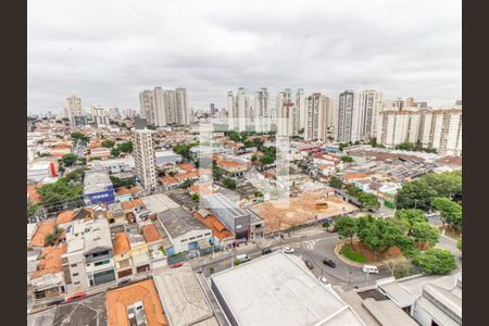 Sala/Cozinha - Vista de apartamento para alugar com 1 quarto, 24m² em Belenzinho, São Paulo