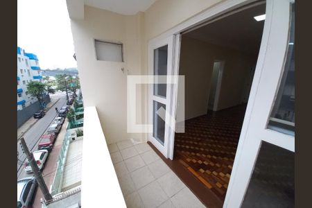 Varanda da Sala de apartamento para alugar com 1 quarto, 81m² em Itararé, São Vicente