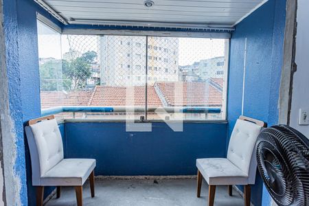 Sala e varanda de apartamento à venda com 2 quartos, 53m² em Freguesia do Ó, São Paulo