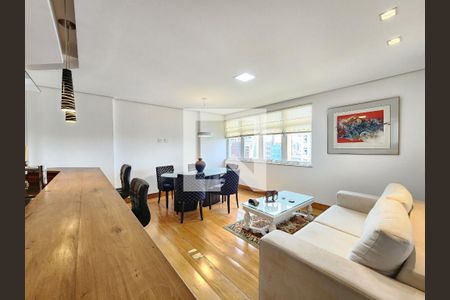 Sala de apartamento à venda com 3 quartos, 142m² em Funcionários, Belo Horizonte