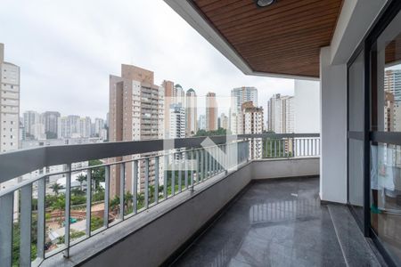 Varanda da Sala de apartamento à venda com 6 quartos, 299m² em Vila Andrade, São Paulo