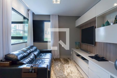 Sala de TV de apartamento à venda com 3 quartos, 134m² em Vila da Serra, Nova Lima