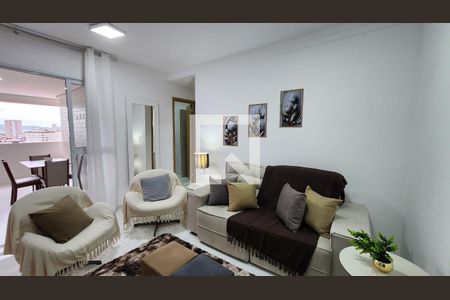 Sala de apartamento para alugar com 2 quartos, 80m² em Boqueirão, Santos