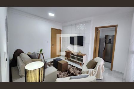 Sala de apartamento para alugar com 2 quartos, 80m² em Boqueirão, Santos