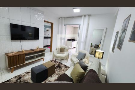 Sala de apartamento para alugar com 2 quartos, 80m² em Boqueirão, Santos