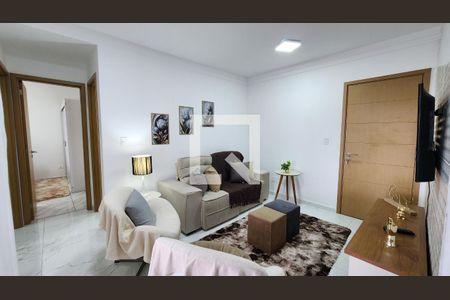 Sala de apartamento para alugar com 2 quartos, 80m² em Boqueirão, Santos