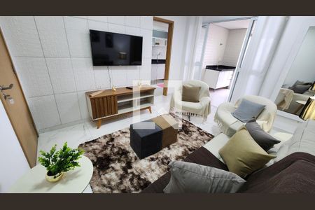 Sala de apartamento para alugar com 2 quartos, 80m² em Boqueirão, Santos