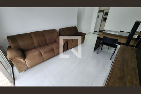 Sala de apartamento para alugar com 1 quarto, 70m² em Boqueirão, Santos