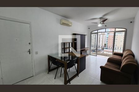 Sala de apartamento para alugar com 1 quarto, 70m² em Boqueirão, Santos