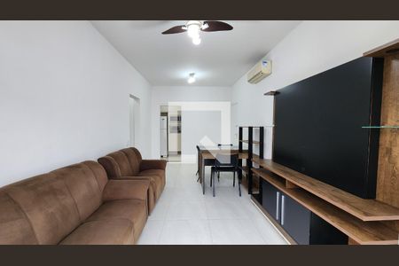 Sala de apartamento para alugar com 1 quarto, 70m² em Boqueirão, Santos