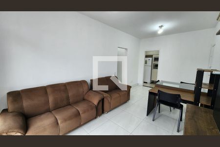 Sala de apartamento para alugar com 1 quarto, 70m² em Boqueirão, Santos