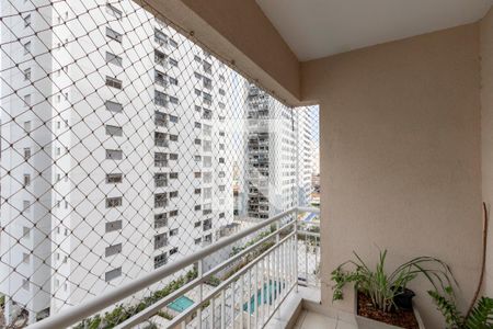 Varanda da Sala de apartamento para alugar com 2 quartos, 50m² em Santo Amaro, São Paulo