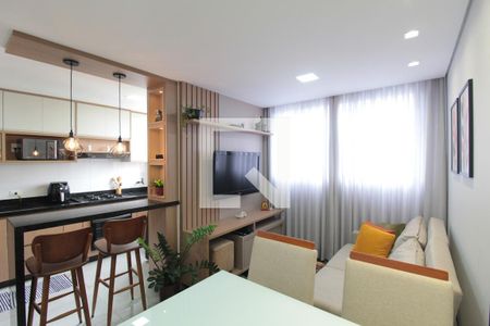 Sala de apartamento à venda com 2 quartos, 57m² em Rio Branco, Belo Horizonte