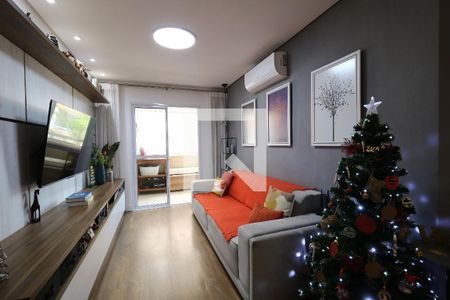 Sala de apartamento à venda com 3 quartos, 90m² em Jardim Bela Vista, Santo André