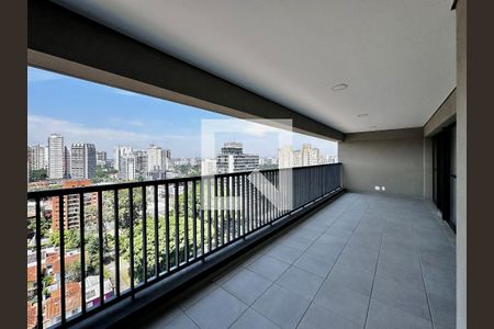 Varanda  de apartamento à venda com 3 quartos, 127m² em Santo Amaro, São Paulo