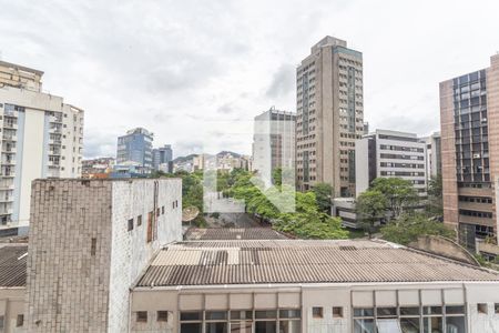 Vista da Sala de apartamento para alugar com 3 quartos, 118m² em Savassi, Belo Horizonte