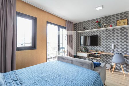 Sala/Quarto de kitnet/studio para alugar com 1 quarto, 27m² em Indianópolis, São Paulo