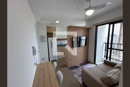 Sala de apartamento para alugar com 1 quarto, 27m² em Barra Funda, São Paulo