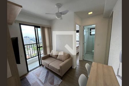 Sala de apartamento para alugar com 1 quarto, 27m² em Barra Funda, São Paulo