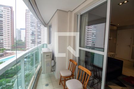 Varanda de apartamento à venda com 2 quartos, 59m² em Santo Amaro, São Paulo