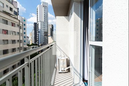 Varanda do Estúdio de casa para alugar com 1 quarto, 19m² em Bela Vista, São Paulo