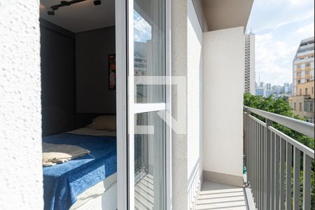 Varanda do Estúdio de casa para alugar com 1 quarto, 19m² em Bela Vista, São Paulo