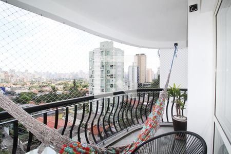 Varanda  de apartamento para alugar com 3 quartos, 105m² em Indianópolis, São Paulo