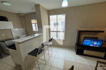 Sala de apartamento para alugar com 2 quartos, 40m² em Chácaras Hipica, Ribeirão Preto