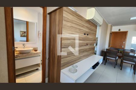 Detalhe Sala de apartamento para alugar com 3 quartos, 98m² em Boqueirão, Santos