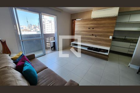 Sala de apartamento para alugar com 3 quartos, 98m² em Boqueirão, Santos