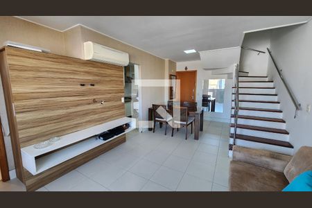 Sala de apartamento para alugar com 3 quartos, 98m² em Boqueirão, Santos