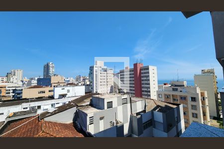 Vista da Sala de apartamento para alugar com 3 quartos, 98m² em Boqueirão, Santos