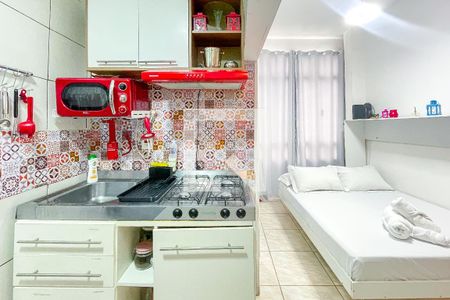 Cozinha de kitnet/studio à venda com 1 quarto, 37m² em Bela Vista, São Paulo