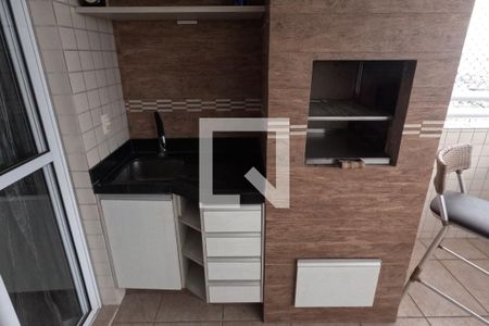 Varanda da Sala de apartamento para alugar com 3 quartos, 115m² em Ponta da Praia, Santos