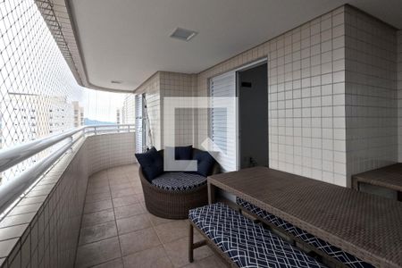 Varanda da Sala de apartamento para alugar com 3 quartos, 115m² em Ponta da Praia, Santos