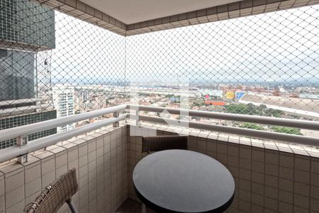 Varanda da Sala de apartamento para alugar com 3 quartos, 115m² em Ponta da Praia, Santos