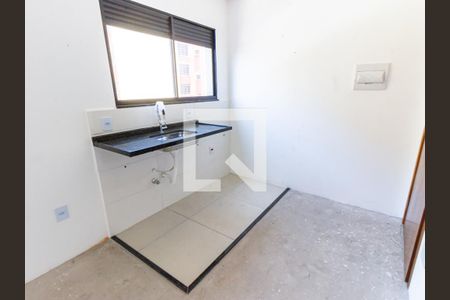 Sala/Cozinha de apartamento à venda com 1 quarto, 25m² em Quarta Parada, São Paulo