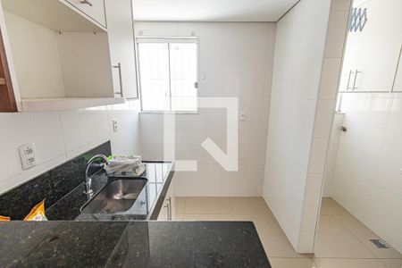 Cozinha de apartamento para alugar com 2 quartos, 52m² em Santa Branca, Belo Horizonte