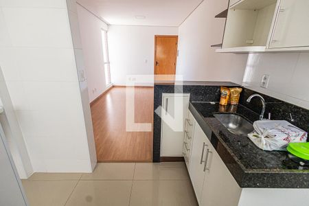 Cozinha de apartamento para alugar com 2 quartos, 52m² em Santa Branca, Belo Horizonte