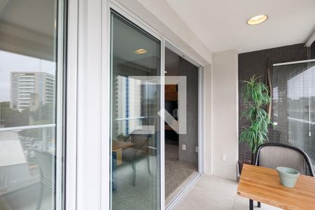 Varanda de apartamento à venda com 1 quarto, 50m² em Campo Belo, São Paulo