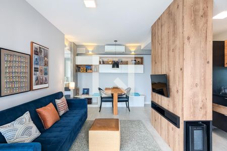 Sala de apartamento à venda com 1 quarto, 50m² em Campo Belo, São Paulo