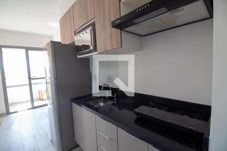 Cozinha de kitnet/studio para alugar com 1 quarto, 20m² em Jardim das Acacias, São Paulo