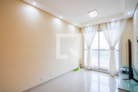 Sala de apartamento à venda com 2 quartos, 50m² em Vila Homero Thon, Santo André