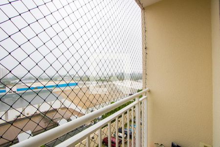 Varanda da sala de apartamento à venda com 2 quartos, 50m² em Vila Homero Thon, Santo André