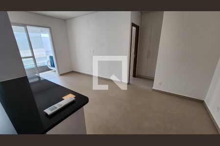 Sala de apartamento para alugar com 1 quarto, 53m² em Boqueirão, Santos