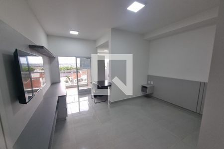 Sala - Dormitório de kitnet/studio para alugar com 1 quarto, 38m² em Ribeirânia, Ribeirão Preto