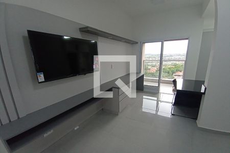 Sala - Dormitório de kitnet/studio para alugar com 1 quarto, 38m² em Ribeirânia, Ribeirão Preto