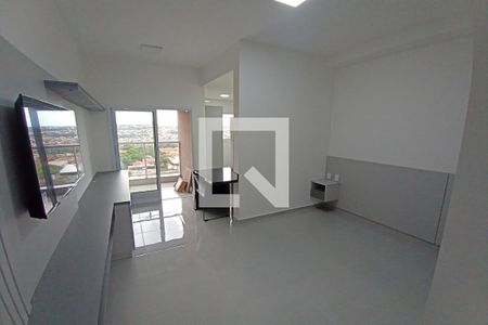 Sala - Dormitório de kitnet/studio para alugar com 1 quarto, 38m² em Ribeirânia, Ribeirão Preto