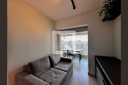 Sala de apartamento à venda com 1 quarto, 33m² em Brooklin, São Paulo