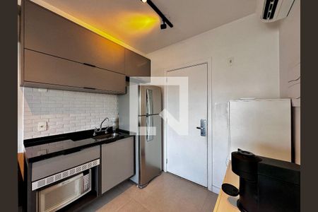 Cozinha de apartamento à venda com 1 quarto, 33m² em Brooklin, São Paulo